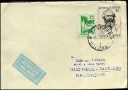 Cover To Marcinelle, Belgium - Cartas & Documentos