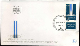 FDC - 50th Anniversay Of The Jewish Agency - FDC