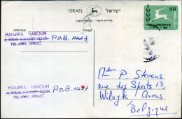 Post Card To Wilrijk, Belgium - Covers & Documents