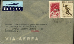Cover To Brussels, Belgium - Via B.S.A.A. -- "Primer Correo Antartico" - Aéreo