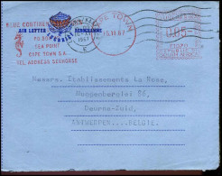 Lugbrief / Aerogramme - To Deurne,  - Airmail