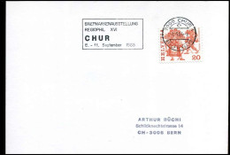 Postkarte - Briefmarkenausstellung Regiophil, Chur - Lettres & Documents