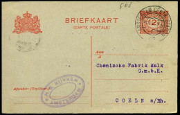 Briefkaart Van Amsterdam Centr. Station Naar Köln, Duitsland - 'H.B. Kuyken, Amsterdam' - Brieven En Documenten
