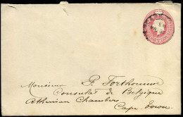 Postal Stationary Sent To The Belgian Consulat In Cape Town - Cape Of Good Hope (1853-1904)