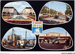AFQP4-44-0375 - SAINT-NAZAIRE - Bassin De L'hôtel De Ville Et Perspective Sur L'avenue De La République  - Saint Nazaire