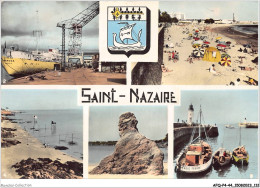 AFQP4-44-0376 - SAINT-NAZAIRE - Le Port - La Plage - Les Pêcheries - Rocher Du Lion - La Jetée  - Saint Nazaire