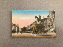 Danzig Dominikswall Und Kaiser Wilhelm-Denkmal Carte Postale Postcard - Polen