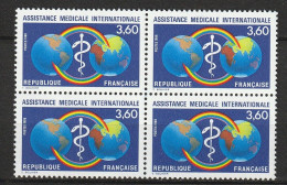 N° 2535 Assistance Médicale Internationale: Beau Bloc De 4  Timbres Neuf Impeccable - Ongebruikt