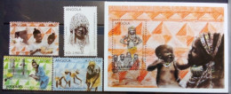 Angola 1996, 4th World Female Conference, MNH S/S And Stamps Set - Angola