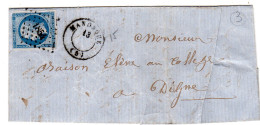 1863  CAD T 15 De MANOSQUE  P C 1864  Envoyée à DIGNE - 1849-1876: Classic Period