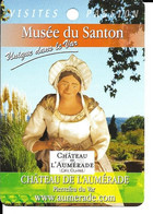 Mini-carte Musée Du Santon, Château De L'Aumerade, Pierrefeu Du Var - Werbung