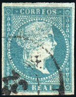 Lérida - Edi O 41 - 1 Real - Mat Rueda Carreta "32 - Lérida" - Firmado - Used Stamps