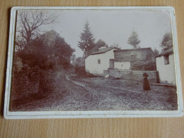 Grande Photo Originale CDV Village La Roche En Ardenne ? Houffalize ? Gouvy ?   Lieu à Identifier... - Lieux