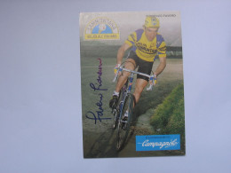 Cyclisme  -  Autographe - Carte Signée Fiorenzo Favero - Cycling