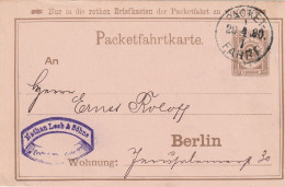 Allemagne Entier Postal Poste Privée Berlin 1890 - Cartoline
