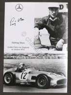 Autografo Del Pilota Di Formula 1 Stirling Moss - G.P. Di Gran Bretagna 1955 - Other & Unclassified