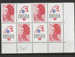 N° 2461 Philmexfrance 89: Beau Bloc De 4  Timbres Neuf Impeccable - Unused Stamps