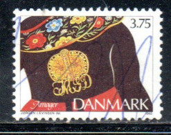 DANEMARK DANMARK DENMARK DANIMARCA 1993 ETHNIC JEWELRY AMAGER 3.75k USED USATO OBLITERE' - Oblitérés