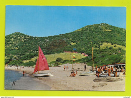 Corse Du Sud CARGESE Vers Ajaccio N°753 Plage En 1964 Voilier Bateau Pneumatique Belle Animation - Ajaccio