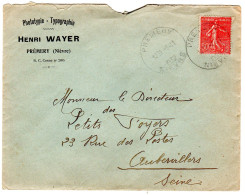 1932  "  Henri WAYER  Phototypie à PREMERY 58 " - Cartas & Documentos