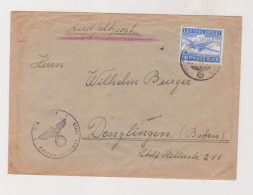 GERMANY WW II 1943 Military Airmail Cover - Brieven En Documenten