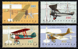 Ungarn 2002/02 - Mi.Nr. 4713 - 4714 + 4777 - 4778 - Postfrisch MNH - Flugzeuge Airplanes - Vliegtuigen