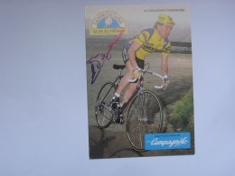 Cyclisme  -  Autographe - Carte Signée Alessandro Paganessi - Cyclisme