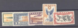 Grèce  -  Avion  :  Yv  8-12  ** - Unused Stamps