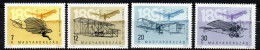 Ungarn 1991 - Mi.Nr. 4151 - 4154 A - Postfrisch MNH - Flugzeuge Airplanes - Vliegtuigen
