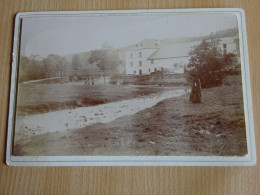 Grande Photo Originale CDV La Roche En Ardenne ? Houffalize ? Pont De Claies Ourthe ? Semois ? Semoy ? Gouvy ? - Plaatsen