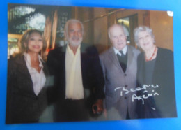 AUTOGRAPHE DE BEATRICE AGENIN SUR PHOTO - Actores Y Comediantes 