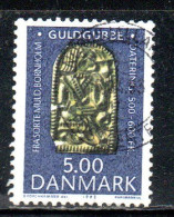 DANEMARK DANMARK DENMARK DANIMARCA 1993 ARCHAEOLOGICAL TREASURES ANTHROPOMORPHIC FIGURES BORNHOLM 5k USED USATO - Gebruikt