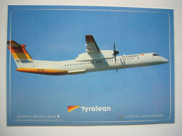 Avion / Airplane / TYROLEAN / Q 400 DASH 8 / Airline Issue / Sticker - 1946-....: Moderne
