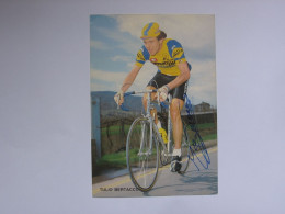 Cyclisme  -  Autographe - Carte Signée Tulio Bertacco - Wielrennen