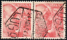 Lugo - Edi O 1058 Pareja - Mat "Lugo - Correo Aéreo - Certificado" - Used Stamps
