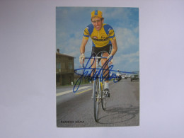 Cyclisme  -  Autographe - Carte Signée Raniero Gradi - Wielrennen