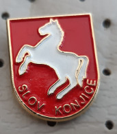 SLOVENJSKE KONJICE Coat Of Arms, Blason Slovenia Pin - Steden