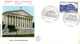 FDC 1971 CONFERENCE UNION INTERPARLEMENTAIRE - 1970-1979