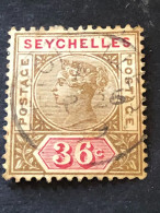 SEYCHELLES  SG 32  36c Brown And Carmine FU - Seychelles (...-1976)