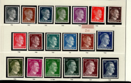 Deutsches Reich 781 - 798. Hitler MNH Postfrisch ** Neuf - Ungebraucht