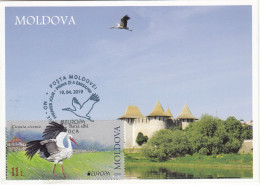 MOLDOVA 2019 EUROPA CEPT.NATIONAL BIRDS Private FDC - 2019