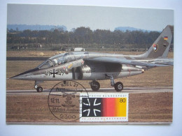 Avion / Airplane / BUNDESWEHR / Alpha Jet / Carte Maximum - 1946-....: Modern Tijdperk