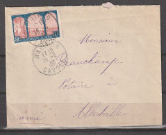 Lettre Obl.Marthod (Savoie) Pour Alberville (Savoie) TP 50c Algérie N° 263 Du 19/6/1930 - Lettres & Documents