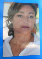 AUTOGRAPHE DE CATHERINE FROT SUR PHOTO - Acteurs & Toneelspelers