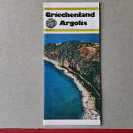 GRIECHENLAND ARGOLIS / GREECE, Vintage Tourism Brochure, Prospect, Guide (pro3) - Dépliants Turistici