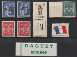 Lot Neufs ** - MNH - Cote 69,30 € - Sellos De Franquicias Militares