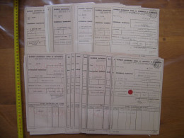 1937.1947 Lot Bordereau Numerique BANQUE COMMERCE INDUSTRIE Action Obligation - Sammlungen
