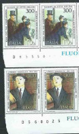 Italia 1984; Arte Italiana, Serie Completa. 2 Coppie Con Il Numero Del Foglio. - 1981-90:  Nuevos