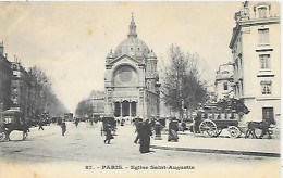 CPA Paris Eglise Saint-Augustin - Distrito: 08