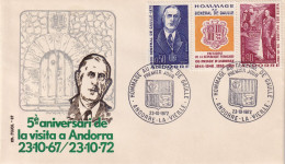 FDC 1972   GENERAL DE GAULLE - Covers & Documents